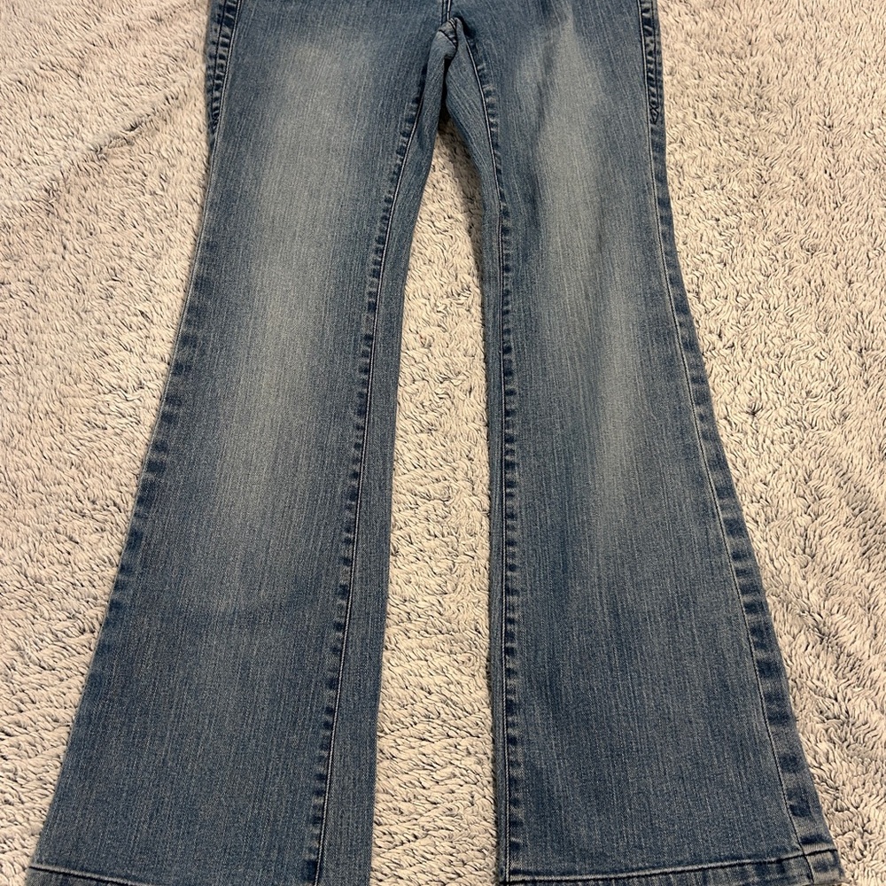 INC International Concepts Dark Blue Flare Jeans